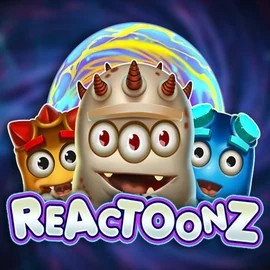 Reactoonz casino game by Play'n GO – featured logo at Thrills Casino